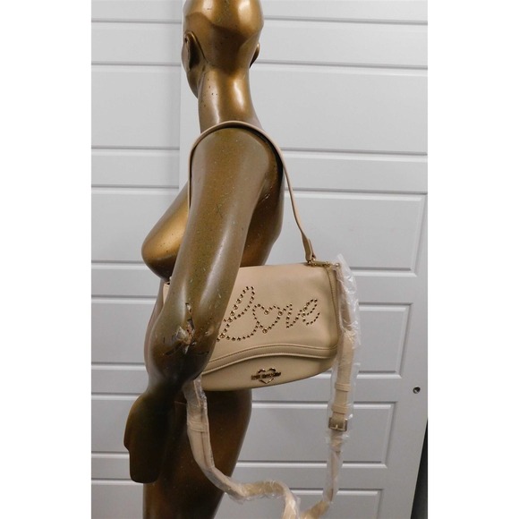 New Love Moschino Borse‎ Natural Beige Leather Shoulder Bag